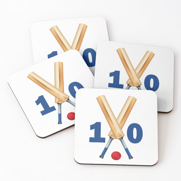 Item preview, Cricket number 10 - ten with bats and ball designed and sold by AllShirts21.
