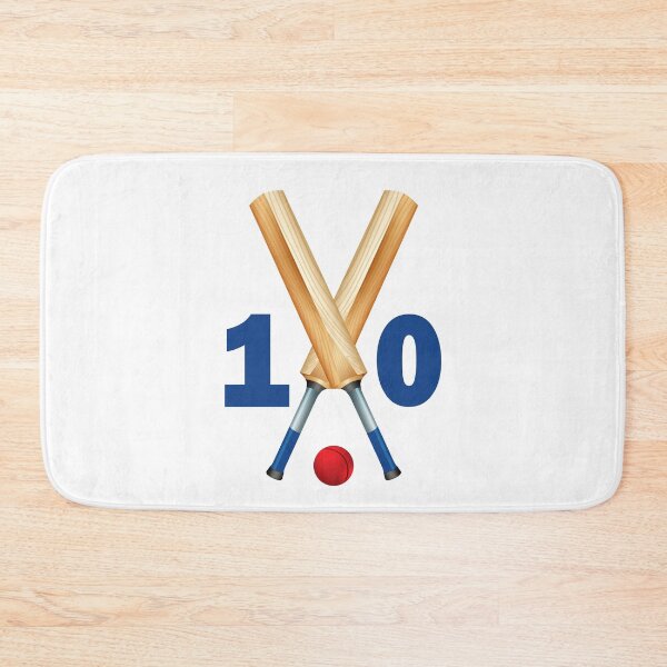 Item preview, Cricket number 10 - ten with bats and ball designed and sold by AllShirts21.