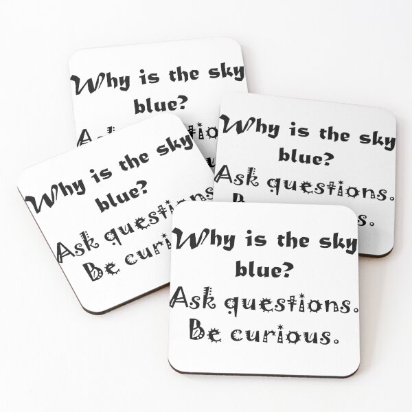 Item preview, Why is the sky blue curiosity - black designed and sold by rahilvalani.