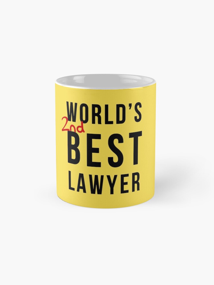 Alternate view of World's 2nd Best Lawyer Mug