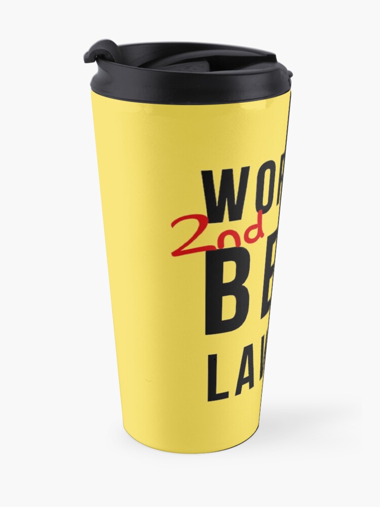 Alternate view of World's 2nd Best Lawyer Travel Mug