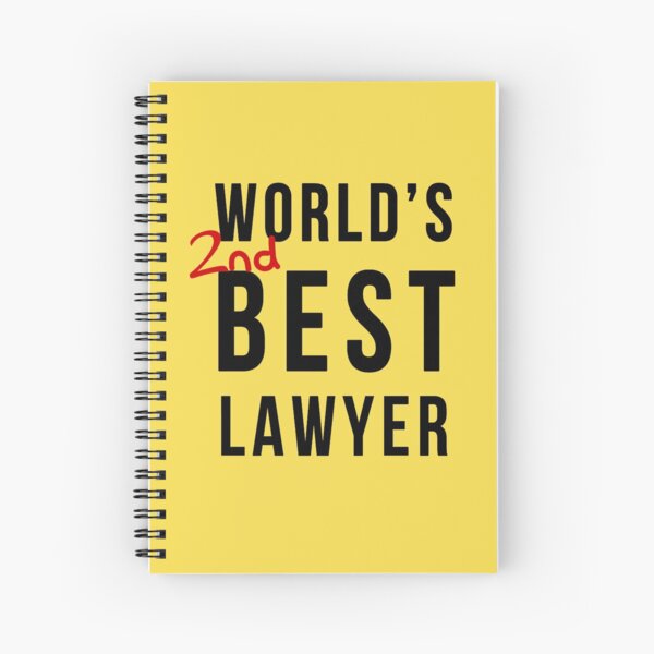 World's 2nd Best Lawyer Spiral Notebook