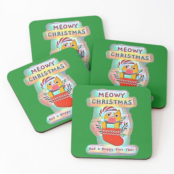 Item preview, MEOWY Christmas & a Happy Purr Year designed and sold by HamiltonmagicTs.