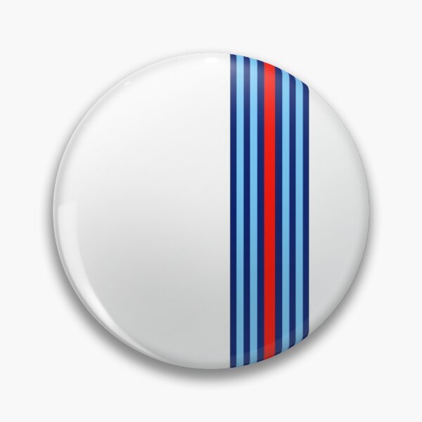 Item preview, Martini Racing Stripes Poster – Classic Blue Red White Livery Art designed and sold by Road To Track.