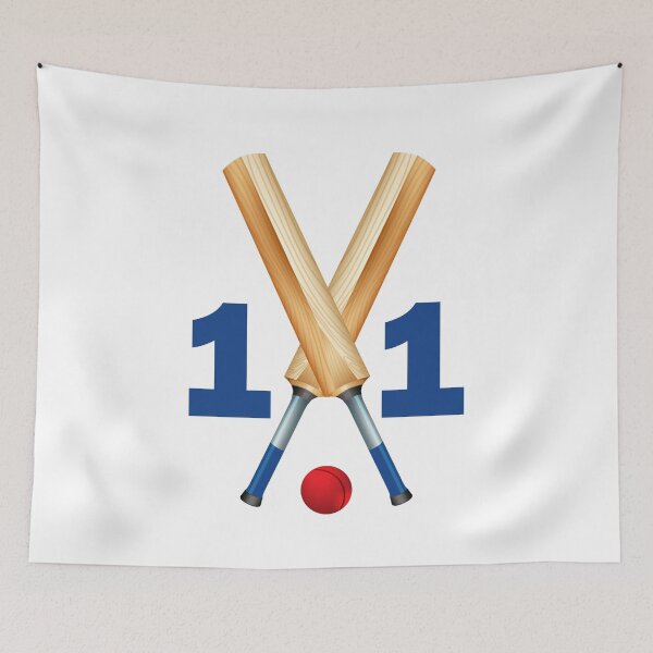 Item preview, Cricket number 11 - eleven with bats and ball designed and sold by AllShirts21.