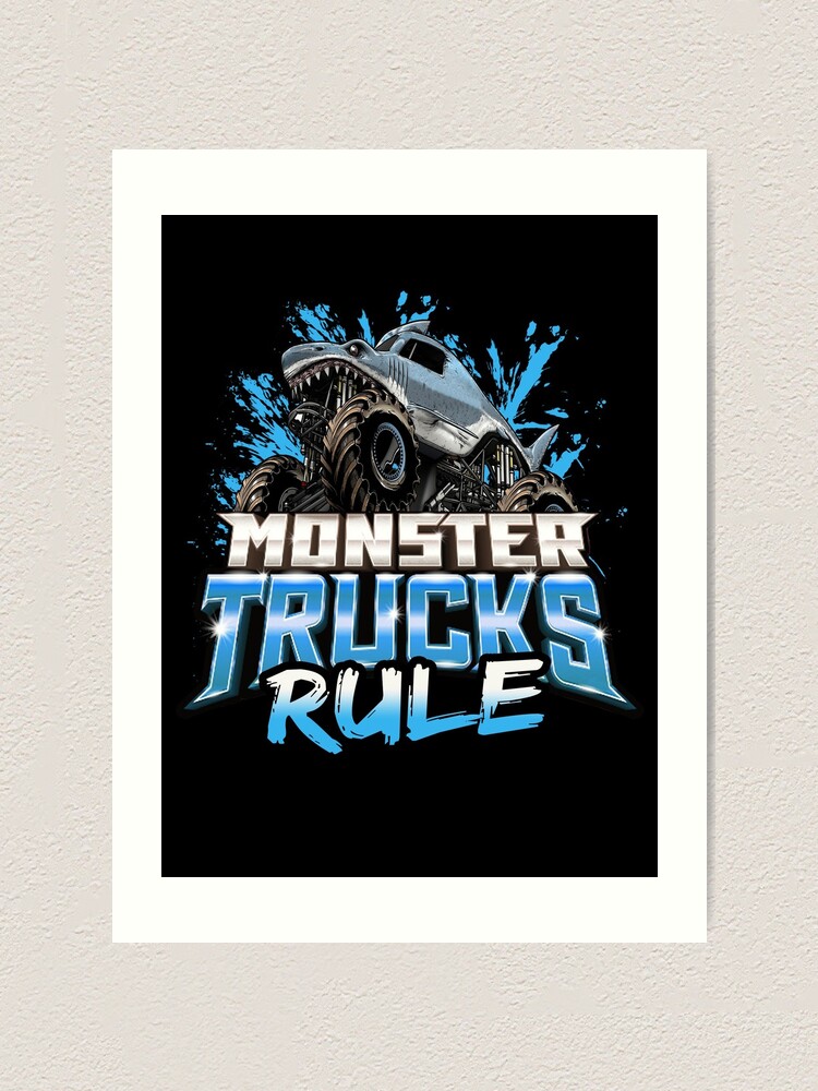 Monster Trucks Rule Bright Green Kids Christmas Gift Shirt Monster Trucks Rule Bright Green Kids Christmas Gift Shirt