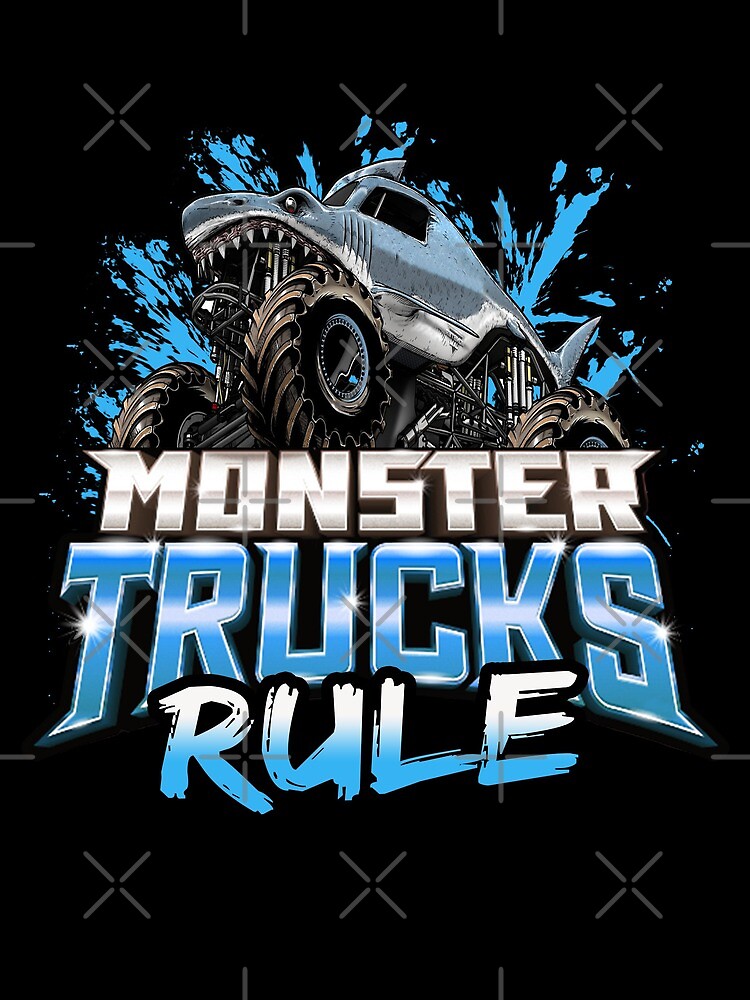 Monster Trucks Rule Bright Green Kids Christmas Gift Shirt Monster Trucks Rule Bright Green Kids Christmas Gift Shirt