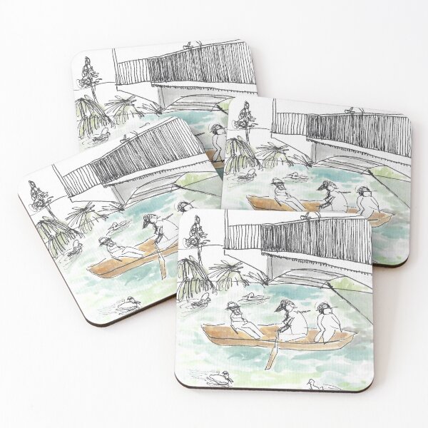 Item preview, Sketch Christchurch Antigua Boat Sheds in Christchurch New Zealand designed and sold by Mimi Huang.