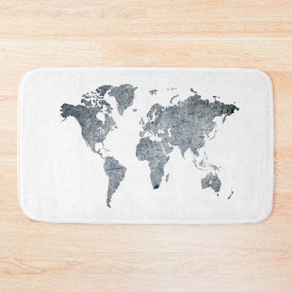 Item preview, Unique World Map Grunge Distressed Art designed and sold by BlueBerry-P.