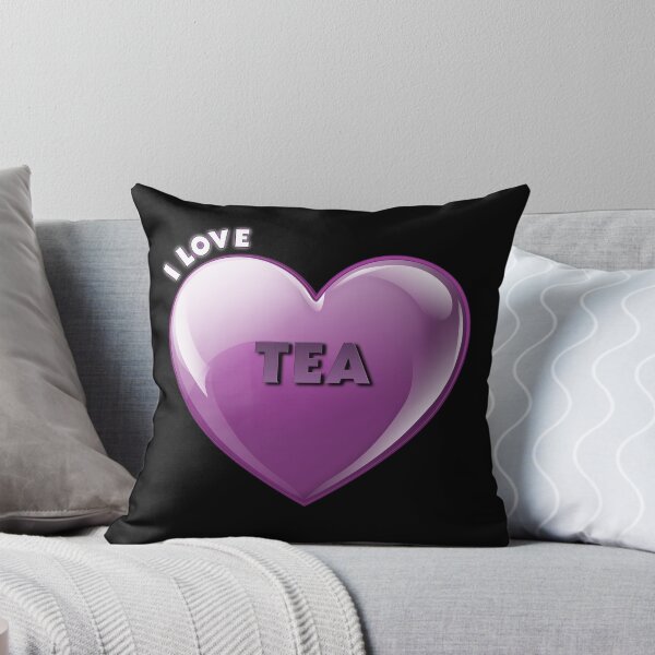 Item preview, I love Tea glossy purple Heart designed and sold by mimi-and-dodo.