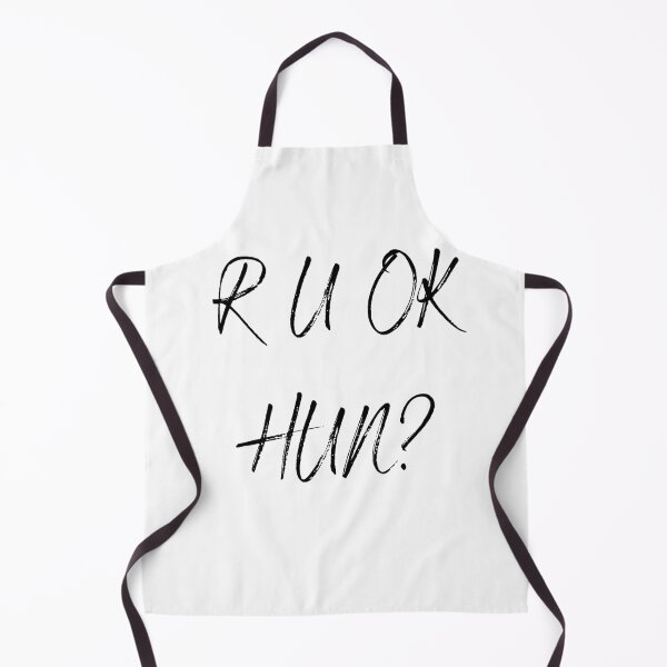 Item preview, R U OK HUN? Letters in Black designed and sold by healthybrains.