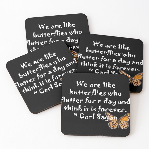 Item preview, We are like butterflies Carl Sagan - white designed and sold by rahilvalani.