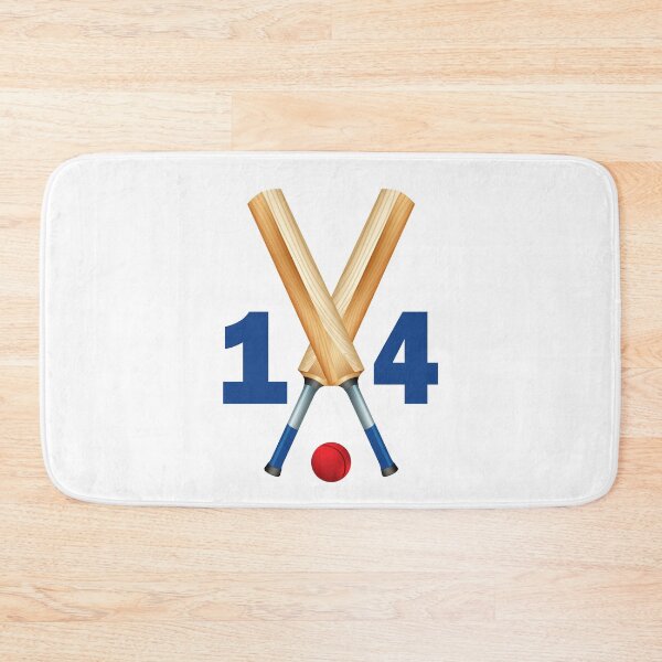 Item preview, Cricket number 14 - fourteen with bats and ball designed and sold by AllShirts21.