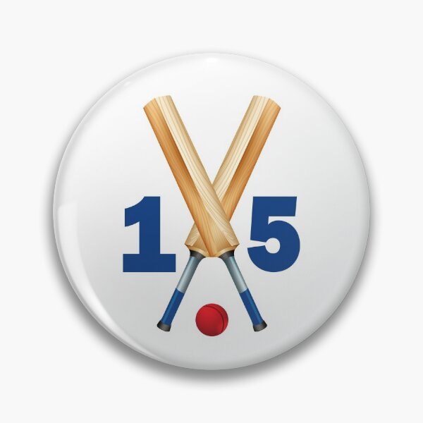 Item preview, Cricket number 15 - fifteen with bats and ball designed and sold by AllShirts21.