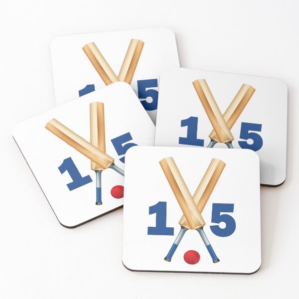 Item preview, Cricket number 15 - fifteen with bats and ball designed and sold by AllShirts21.