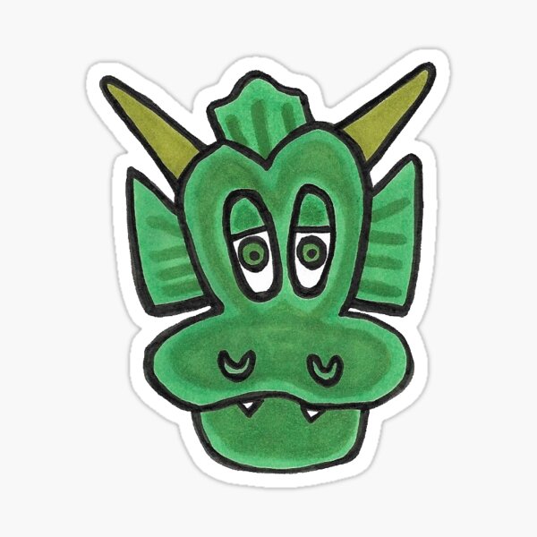 Drgn Hed Sticker