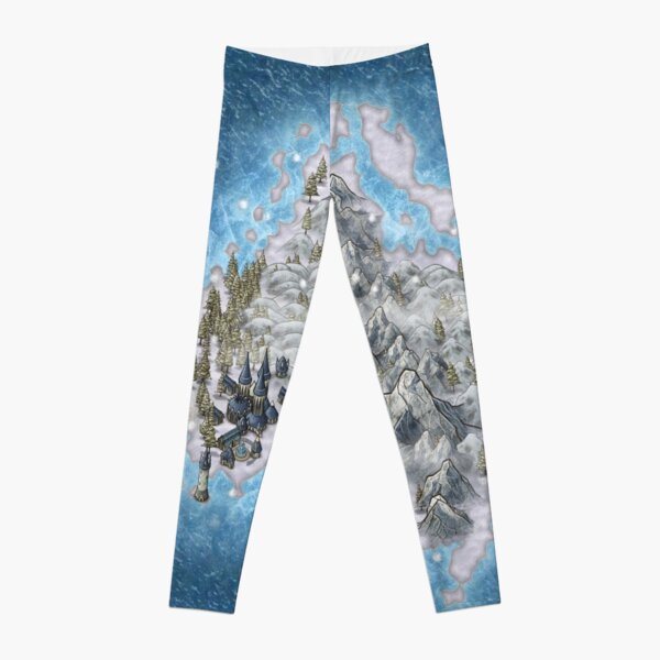 Ice Island Map Leggings