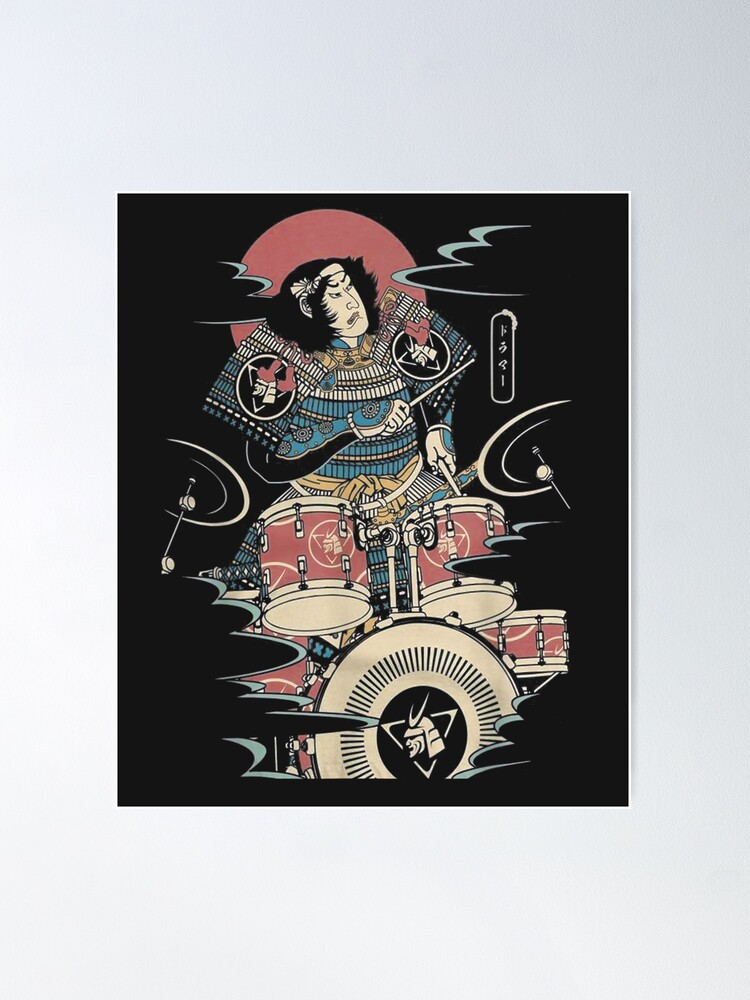 Funny Drummer Samurai No.6 Warrior Japanese Lover T-Shirt Funny Drummer Samurai No.6 Warrior Japanese Lover T-Shirt