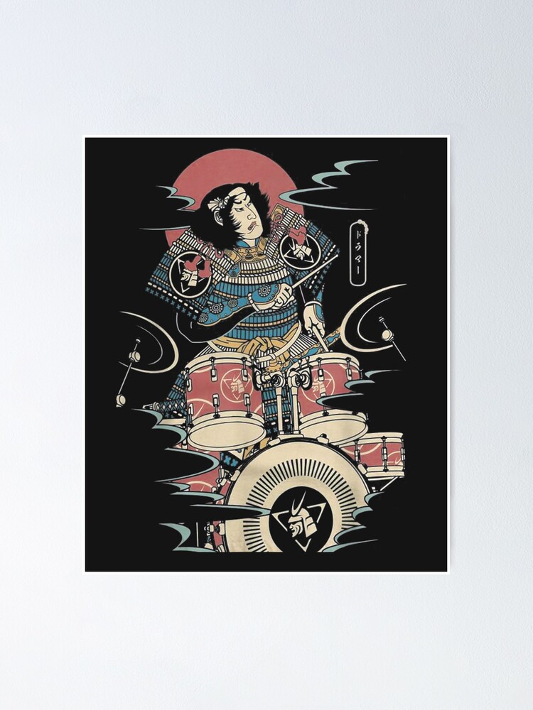 Funny Drummer Samurai No.6 Warrior Japanese Lover T-Shirt Funny Drummer Samurai No.6 Warrior Japanese Lover T-Shirt