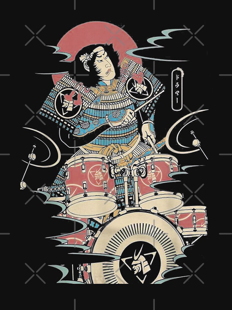 Funny Drummer Samurai No.6 Warrior Japanese Lover T-Shirt Funny Drummer Samurai No.6 Warrior Japanese Lover T-Shirt