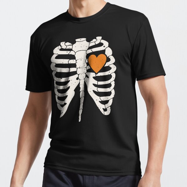 Halloween orange ribcage Men's T-Shirt