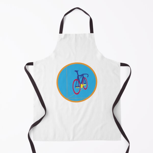 Item preview, Pop Art Dark Blue Frame Leaning Bicycle designed and sold by RabeDesigns.
