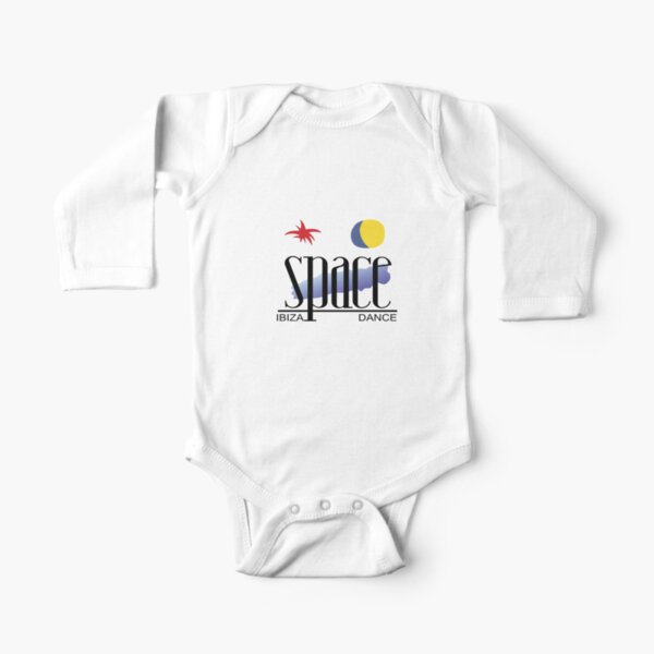 Space Nightclub Ibiza Memorabilia Dance Never Forget Clubbing Best Club Concert Gig Rave Party Dj Long Sleeve Baby One-Piece