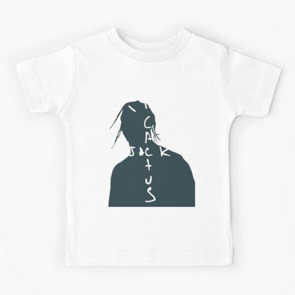 Silueta de Travis Scott, Cactus jack mcdonalds verde Camiseta para niños