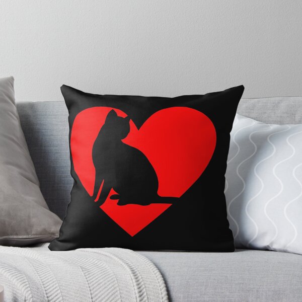 Item preview, Cat with red heart designed and sold by saechla.