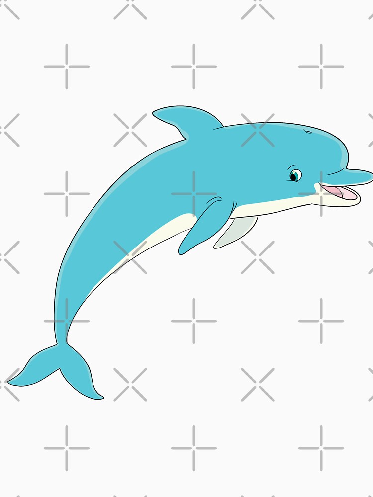 blue dolphin in a jump by duxpavlic
