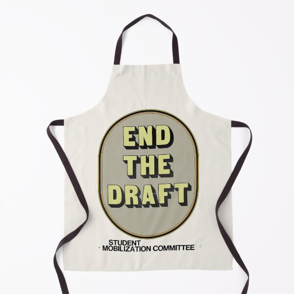 Item preview, Anti-Vietnam War: 'END THE DRAFT': The Original in Yellow & Taupe on Cream designed and sold by Day Chapman.