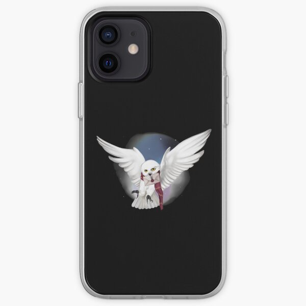Búho blanco como la nieve Funda blanda para iPhone