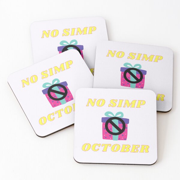 Item preview, No Simp October designed and sold by LuckyKermit.