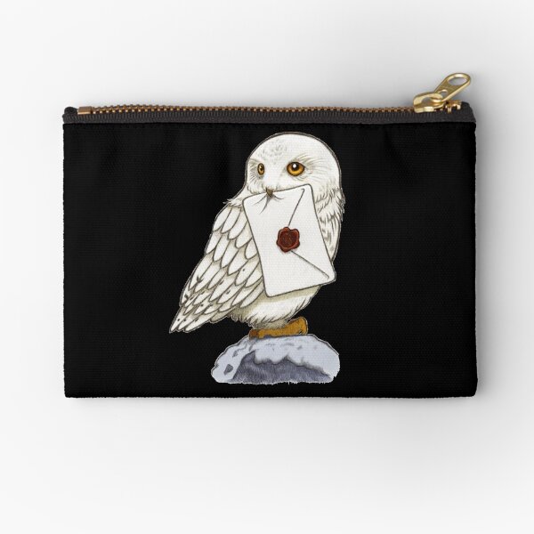 White Owl Zipper Pouch