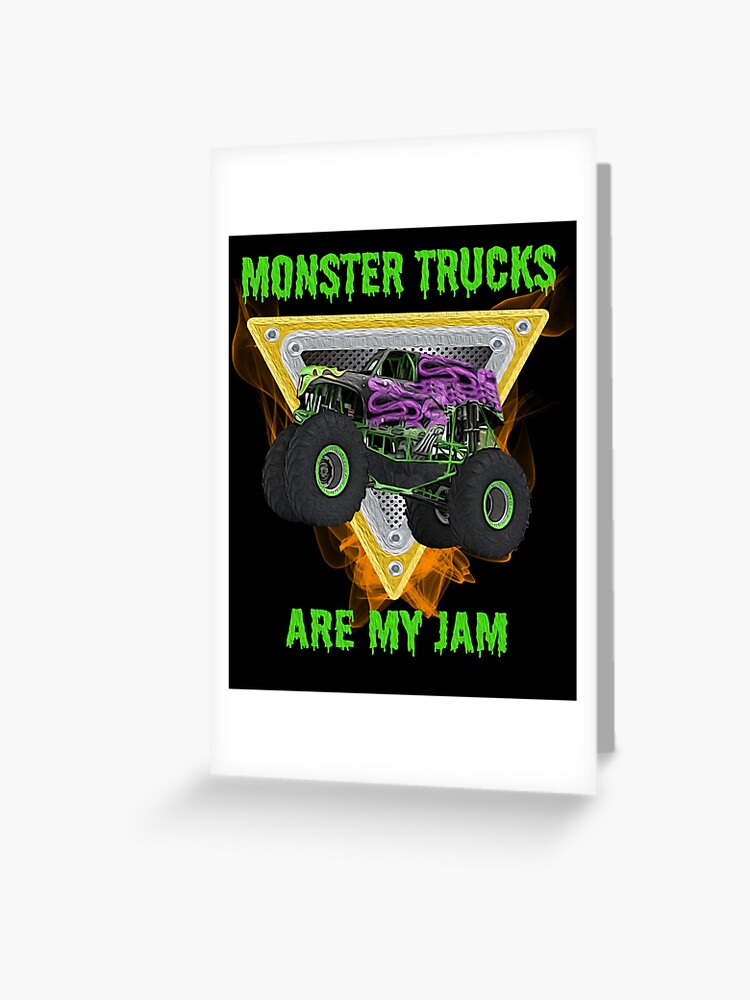 Monster Trucks Are My Jam Monster Truck Lover Water Bottle by