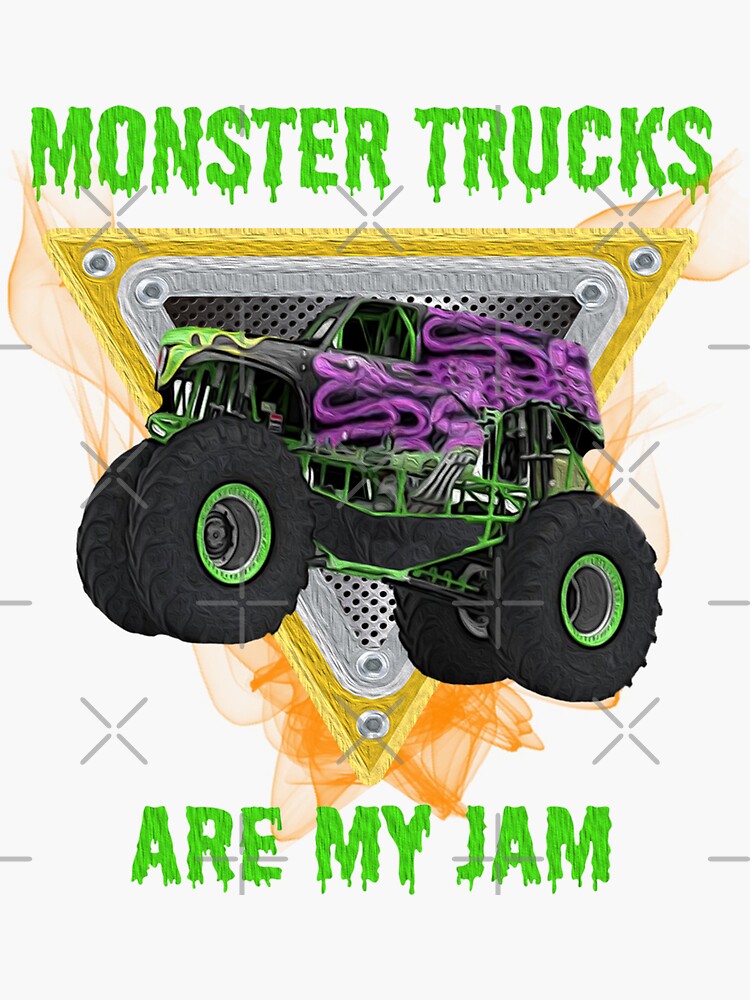 Monster Trucks Are My Jam I Love Monster Trucks Monster Truck Flames