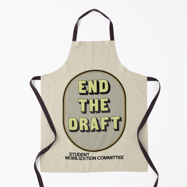 Item preview, Anti-Vietnam War: 'END THE DRAFT': The Original in Yellow & Taupe on Linen designed and sold by Day Chapman.