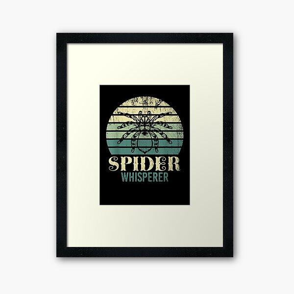 Bug Collector Idea Arachnid Anthropod Spider Framed Art Print