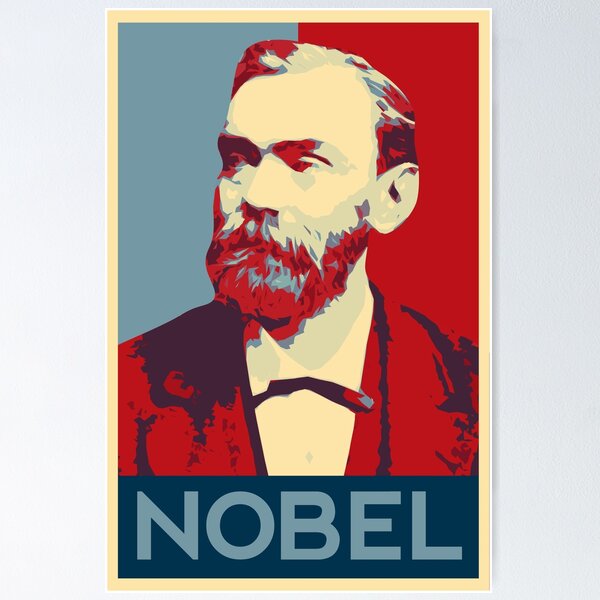Item preview, Alfred Nobel poster designed and sold by SozioN.