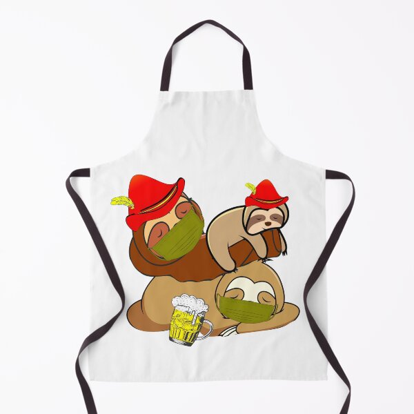 Item preview, Stacked Sloth Beer Oktoberfest face mask designed and sold by gigipl7.