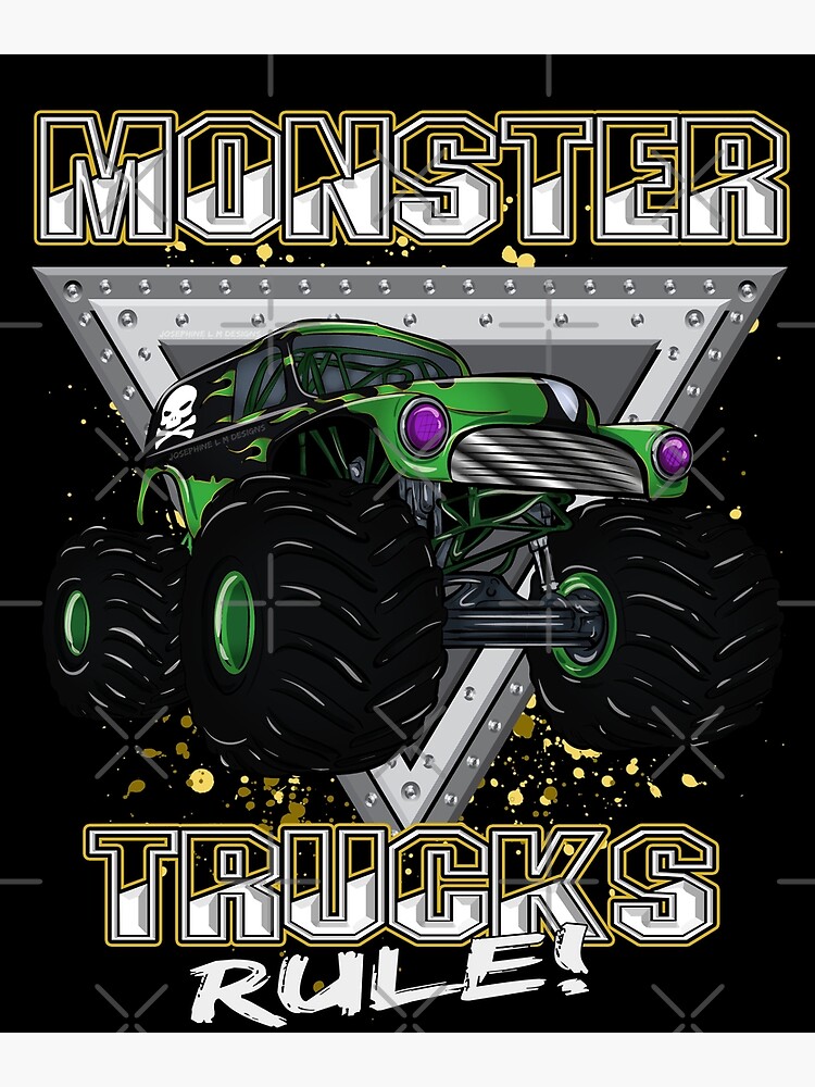 Monster Trucks Rule I love Monster Trucks Monster Truck Gift
