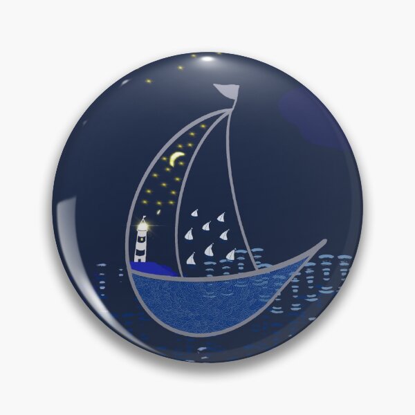 Item preview, Boteh Boating - dark blue 2 designed and sold by KizzyW.
