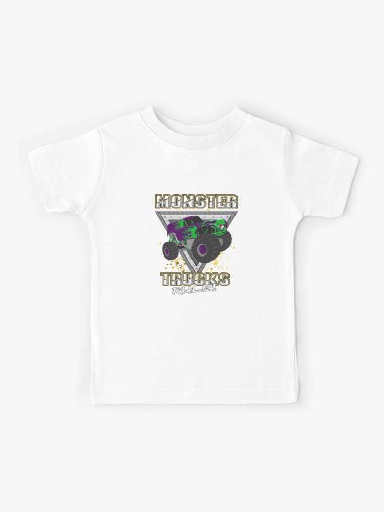 Monster Trucks Rule Shirt Monster Truck T-Shirt For Boys Tee