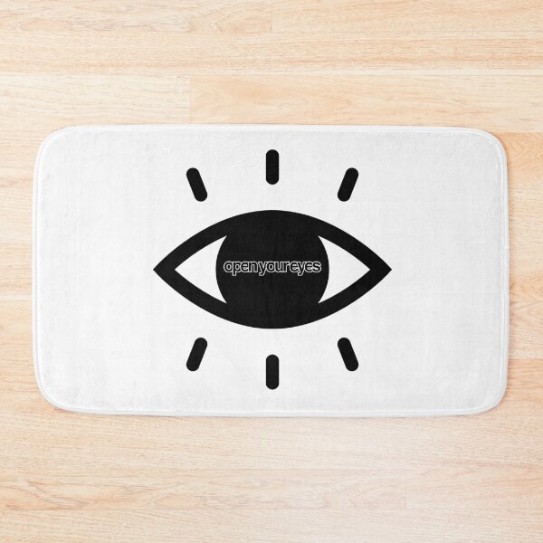 Item preview, Minimal open your eyes typography with eye black and white minimal illustration  designed and sold by Kvyom.