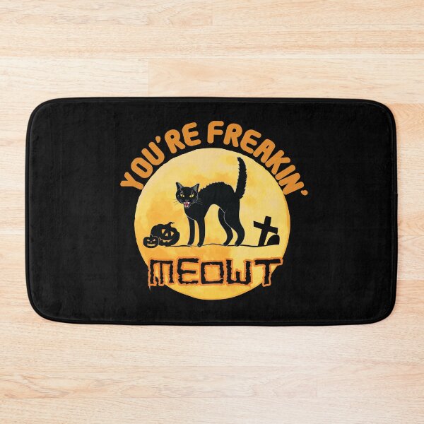Item preview, You're Freakin' Meowt Halloween designed and sold by TheInkElephant.