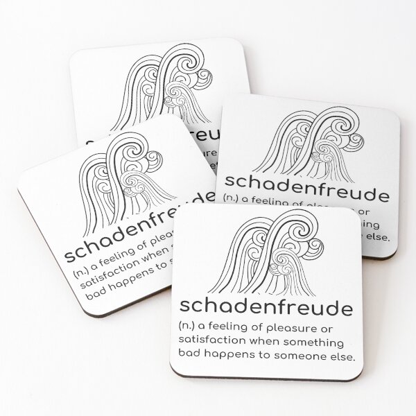 Item preview, Schadenfreude definition Dark designed and sold by Beyond Words.