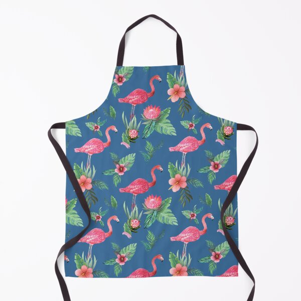 Item preview, Flamingo Watercolor painting with Protea, Hibiscus and Palms by MagentaRose designed and sold by MagentaRose.