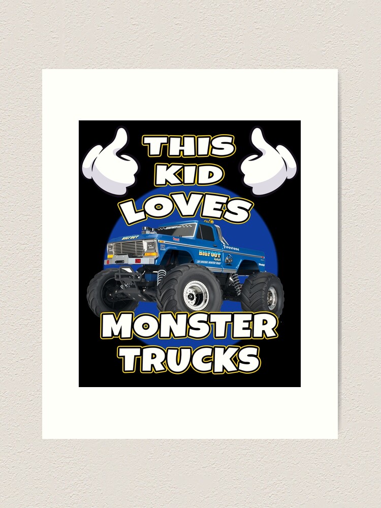 Monster Trucks Rule I love Monster Trucks Monster Truck Gift