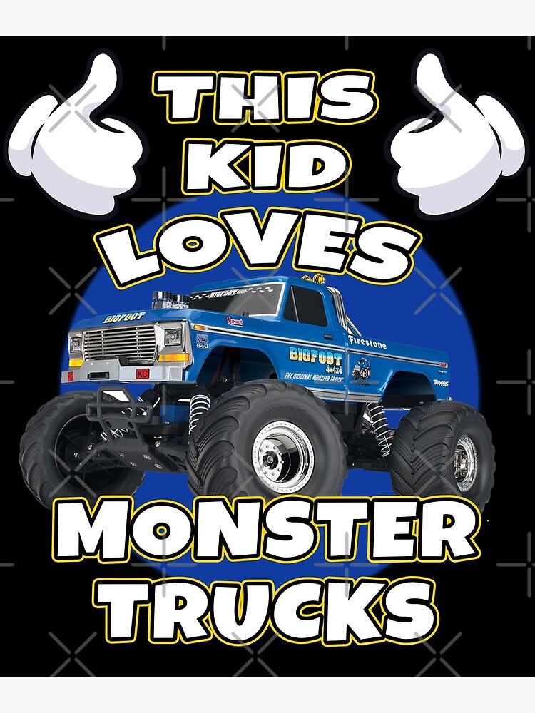 Monster Trucks Rule I love Monster Trucks Monster Truck Gift