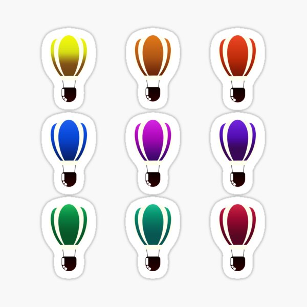 Item preview, Colorful hot air  balloons pattern designed and sold by MDKawaii.